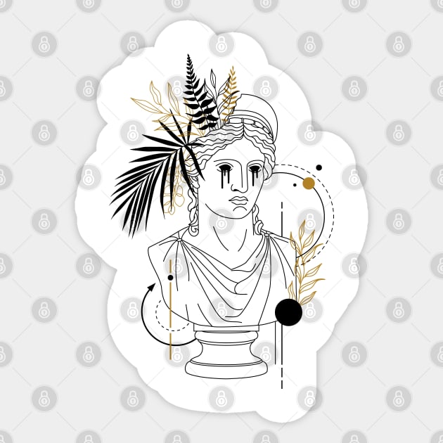 Hera Goddess of marriage, women, childbirth, and family Sticker by Wisdom-art